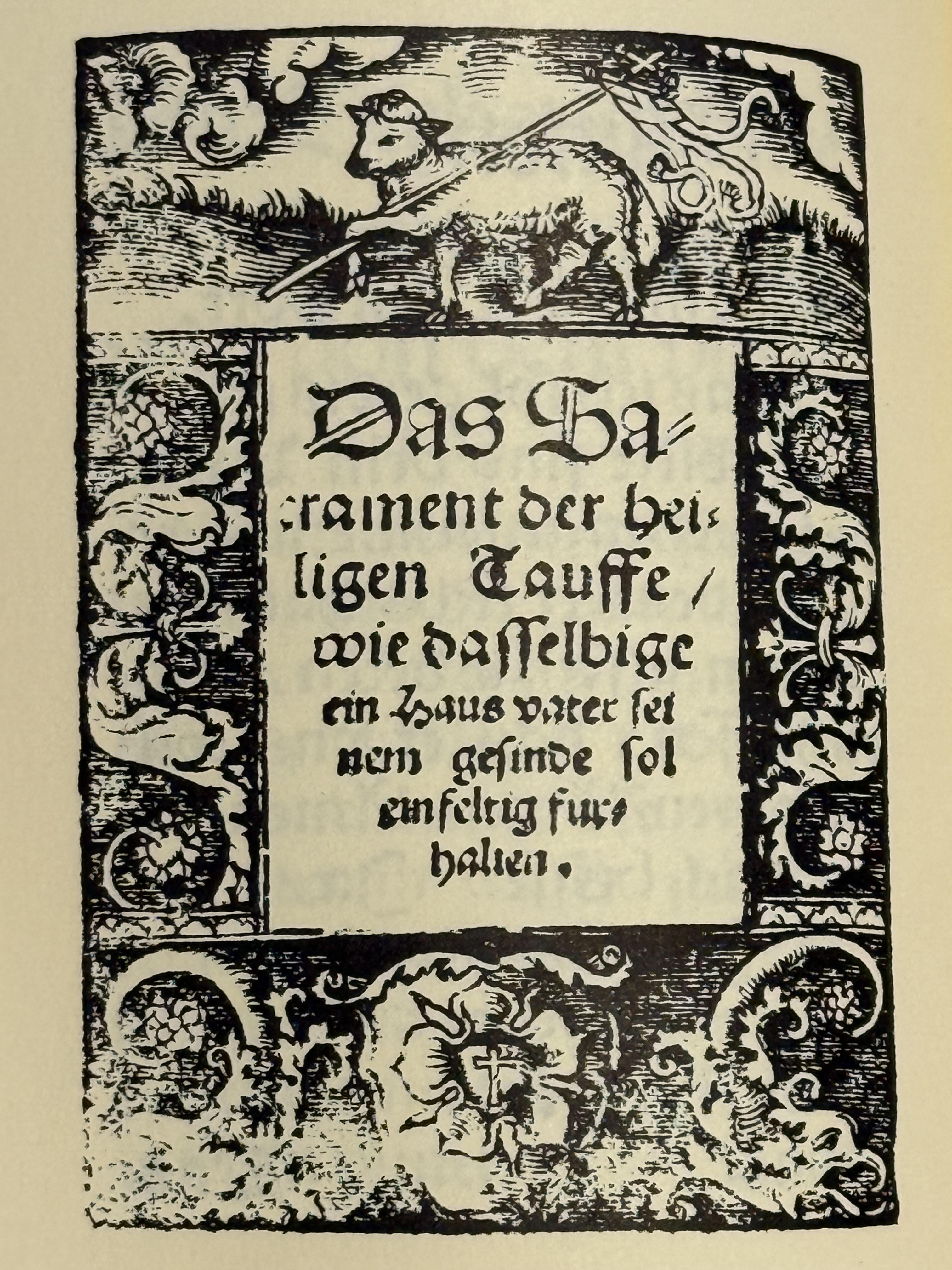 The Sacrament of Holy Baptism